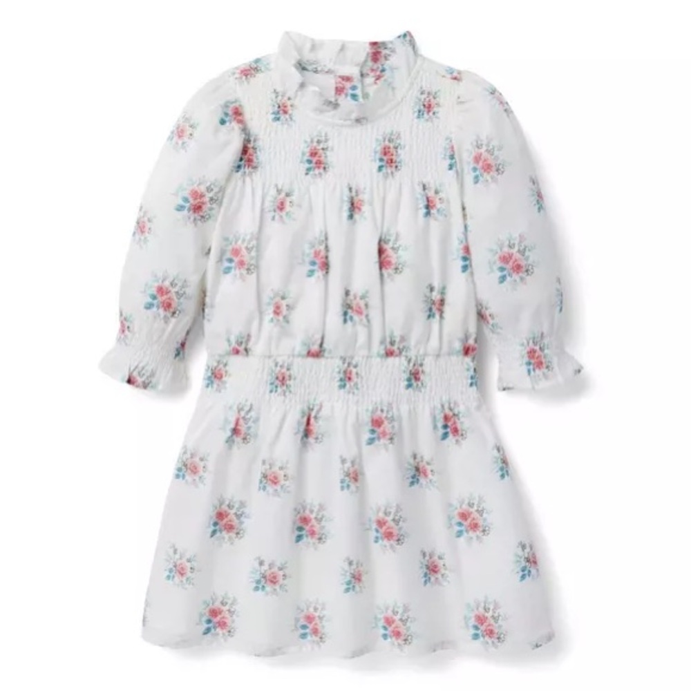 Janie and Jack floral smocked dress.